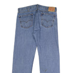 LEVI'S 505 Mens Jeans Blue Regular Straight Denim Medium W38 L32 Classic Zip