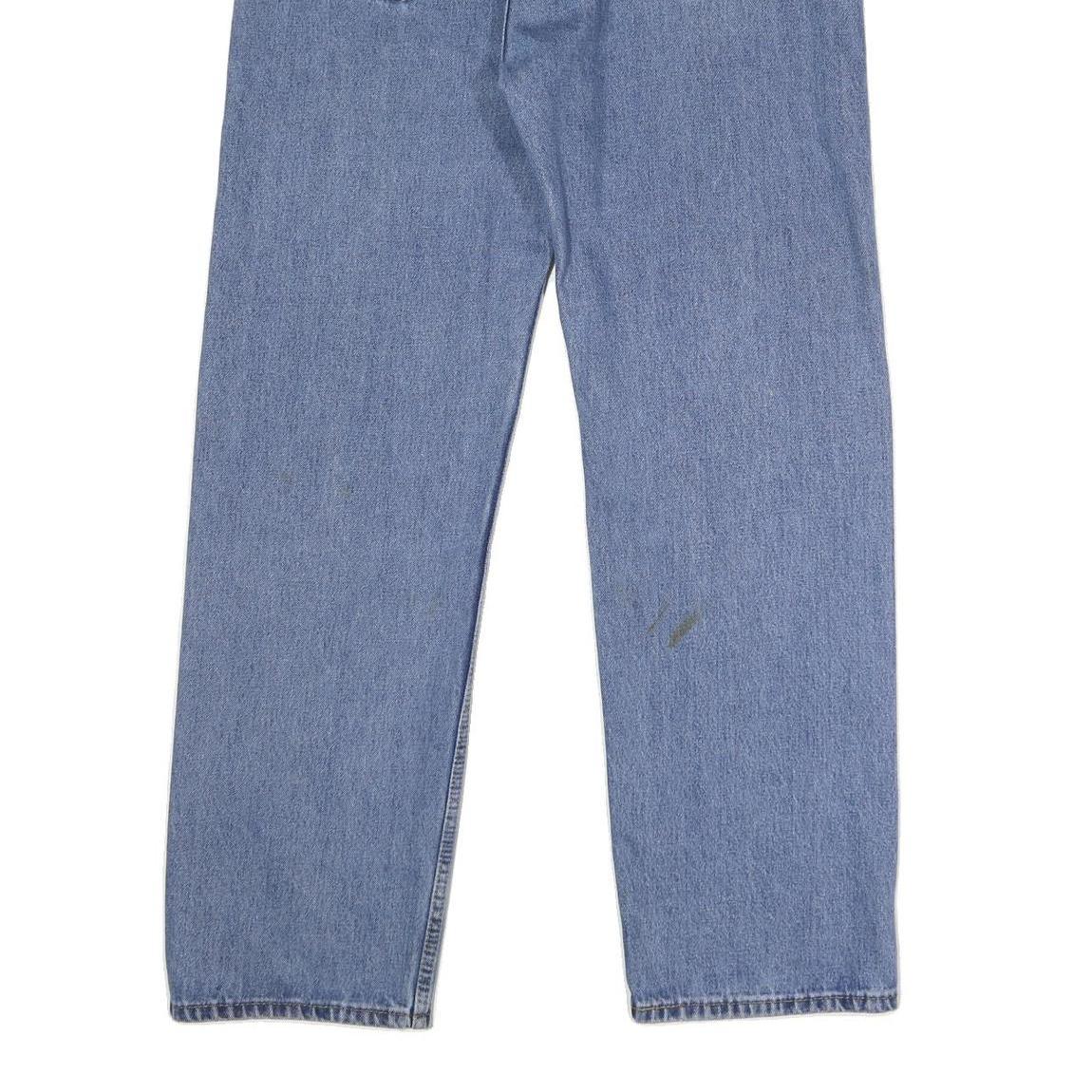 LEVI'S 505 Mens Jeans Blue Regular Straight Denim Medium W38 L32 Classic Zip