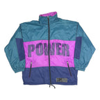 CAPT.COOK Womens Blue & Purple Colourblock Power Zip Jacket XL Polyester Blend