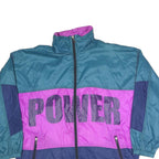 CAPT.COOK Womens Blue & Purple Colourblock Power Zip Jacket XL Polyester Blend