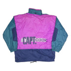 CAPT.COOK Womens Blue & Purple Colourblock Power Zip Jacket XL Polyester Blend