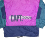 CAPT.COOK Womens Blue & Purple Colourblock Power Zip Jacket XL Polyester Blend