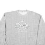 HARD ROCK CAFE Mens Grey Edmonton Crew Neck L Cotton Blend Sweatshirt Pullover