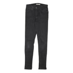 LEVI'S Womens Black Slim Skinny Denim Medium W26 L30 Jeans Stretch Cotton Blend