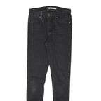 LEVI'S Womens Black Slim Skinny Denim Medium W26 L30 Jeans Stretch Cotton Blend