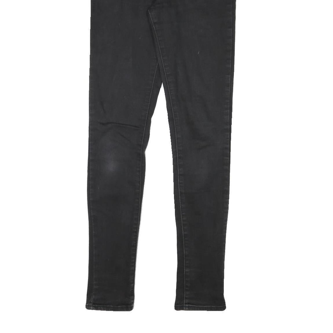 LEVI'S Womens Black Slim Skinny Denim Medium W26 L30 Jeans Stretch Cotton Blend