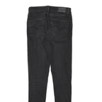 LEVI'S Womens Black Slim Skinny Denim Medium W26 L30 Jeans Stretch Cotton Blend