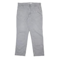 CARHARTT Mens Cotton Blend Relaxed Grey W35 L31 Workwear Trousers Zip Closure