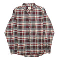 RED HEAD Mens Grey & Red Check Shirt M Button-Down Collar Long Sleeve Cotton