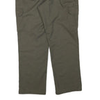 DICKIES Mens Olive Green Regular Cargo Trousers W38 L32 Cotton Blend Zip
