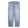 LEVI'S 505 Mens Jeans Blue Regular Straight Denim Medium W36 L30 Classic Zip