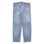LEVI'S 505 Mens Jeans Blue Regular Straight Denim Medium W36 L30 Classic Zip