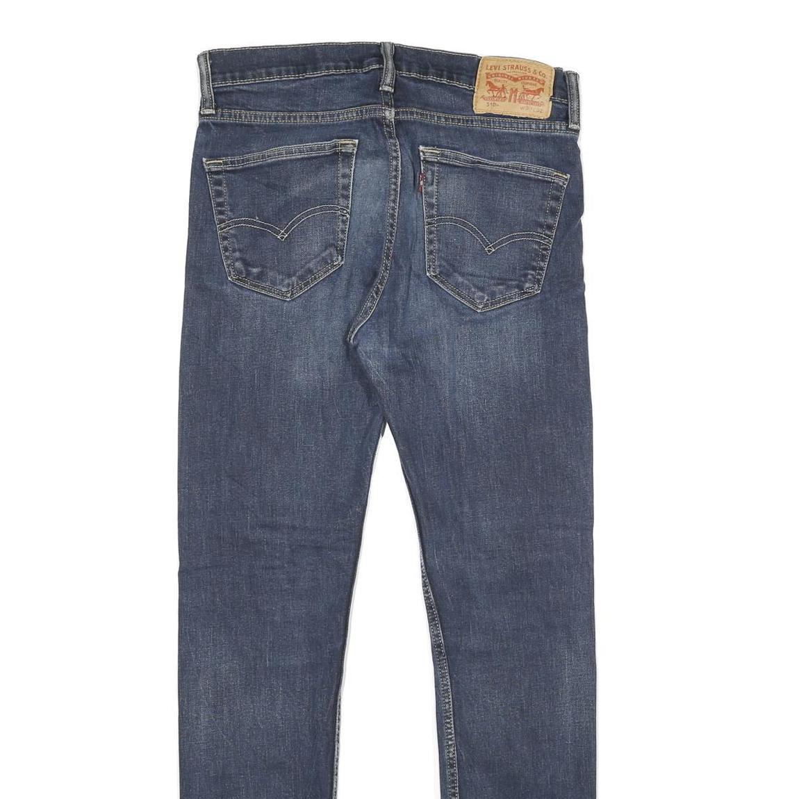 LEVI'S 510 Mens Jeans Blue Slim Skinny Denim Rinse W30 L32 Stretch Cotton Blend