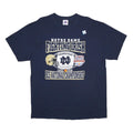 TRI-LAKE Mens Navy Blue Notre Dame Fighting Irish Graphic T-Shirt XL Crew Neck