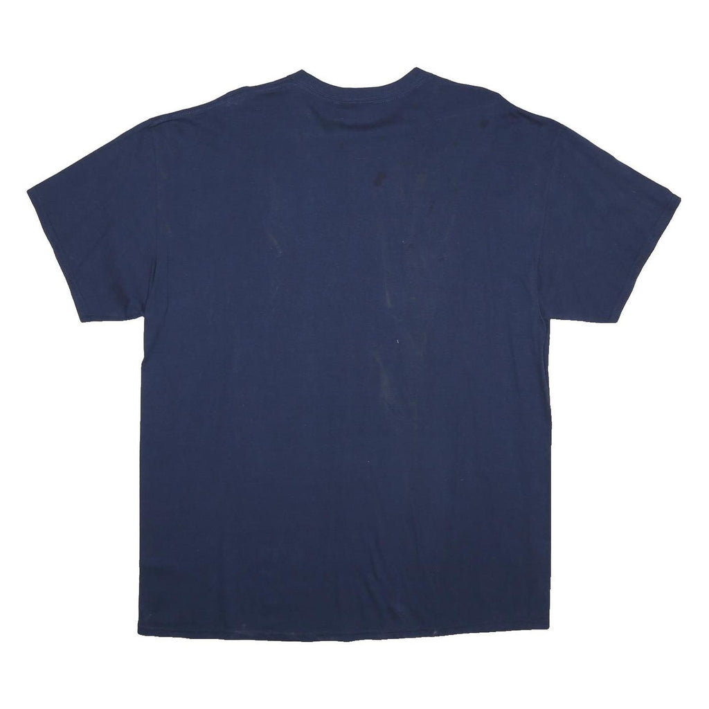 TRI-LAKE Mens Navy Blue Notre Dame Fighting Irish Graphic T-Shirt XL Crew Neck