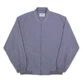 EPOCHE Mens Blue Grey Jacket L Polyester Blend Zip Bomber Casual Winter