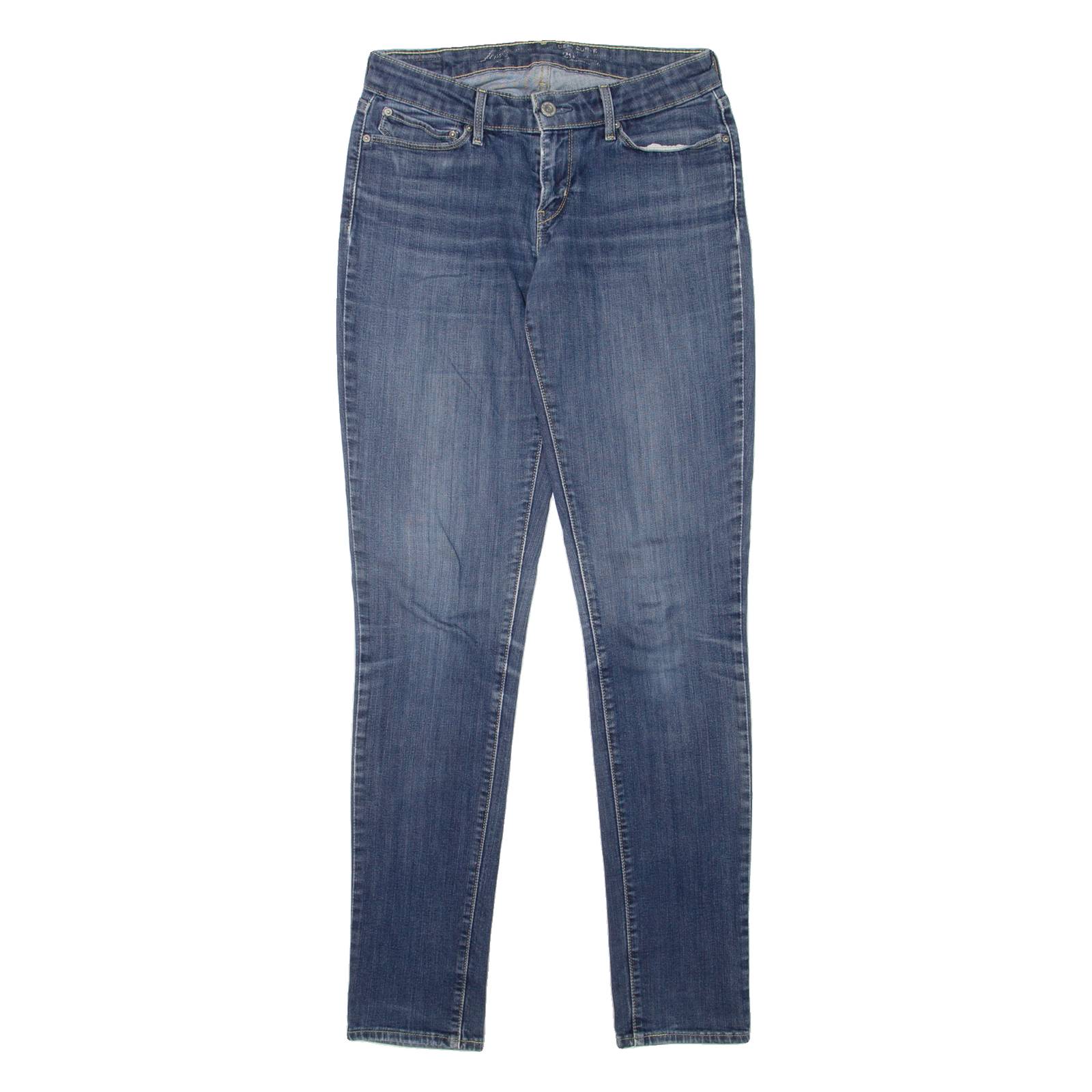 LEVI'S Womens Jeans Blue Slim Skinny Stone Wash W28 L32