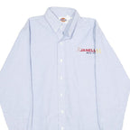 DICKIES Mens Light Blue Shirt M Button-Down Collar Long Sleeve Cotton Blend