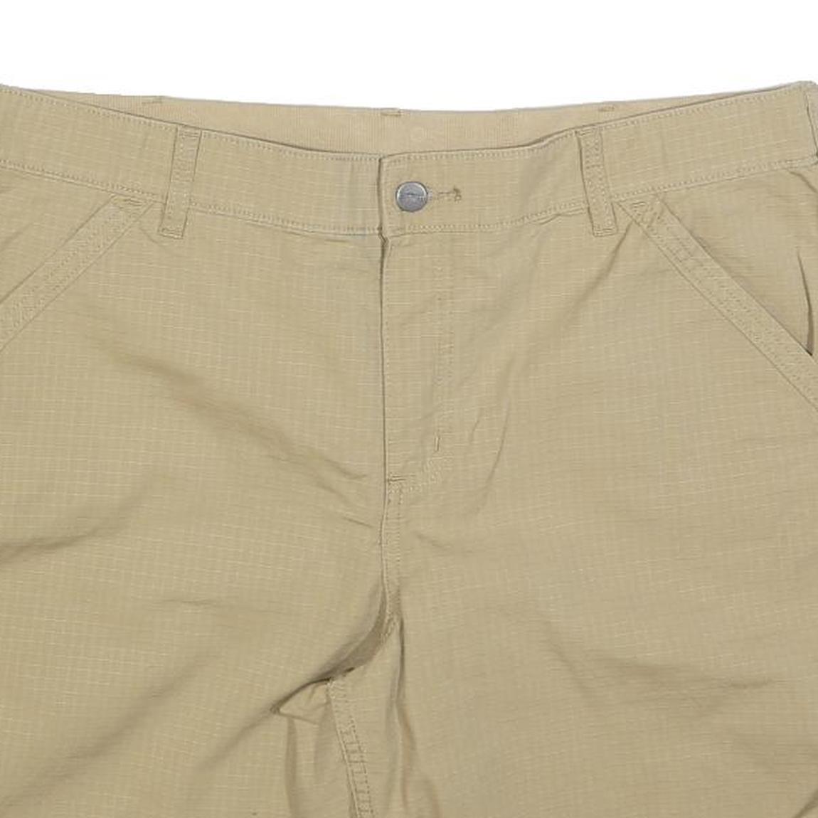 CARHARTT Womens Shorts Beige XL W38 Casual Cotton Blend Comfortable