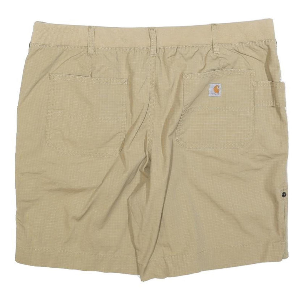 CARHARTT Womens Shorts Beige XL W38 Casual Cotton Blend Comfortable