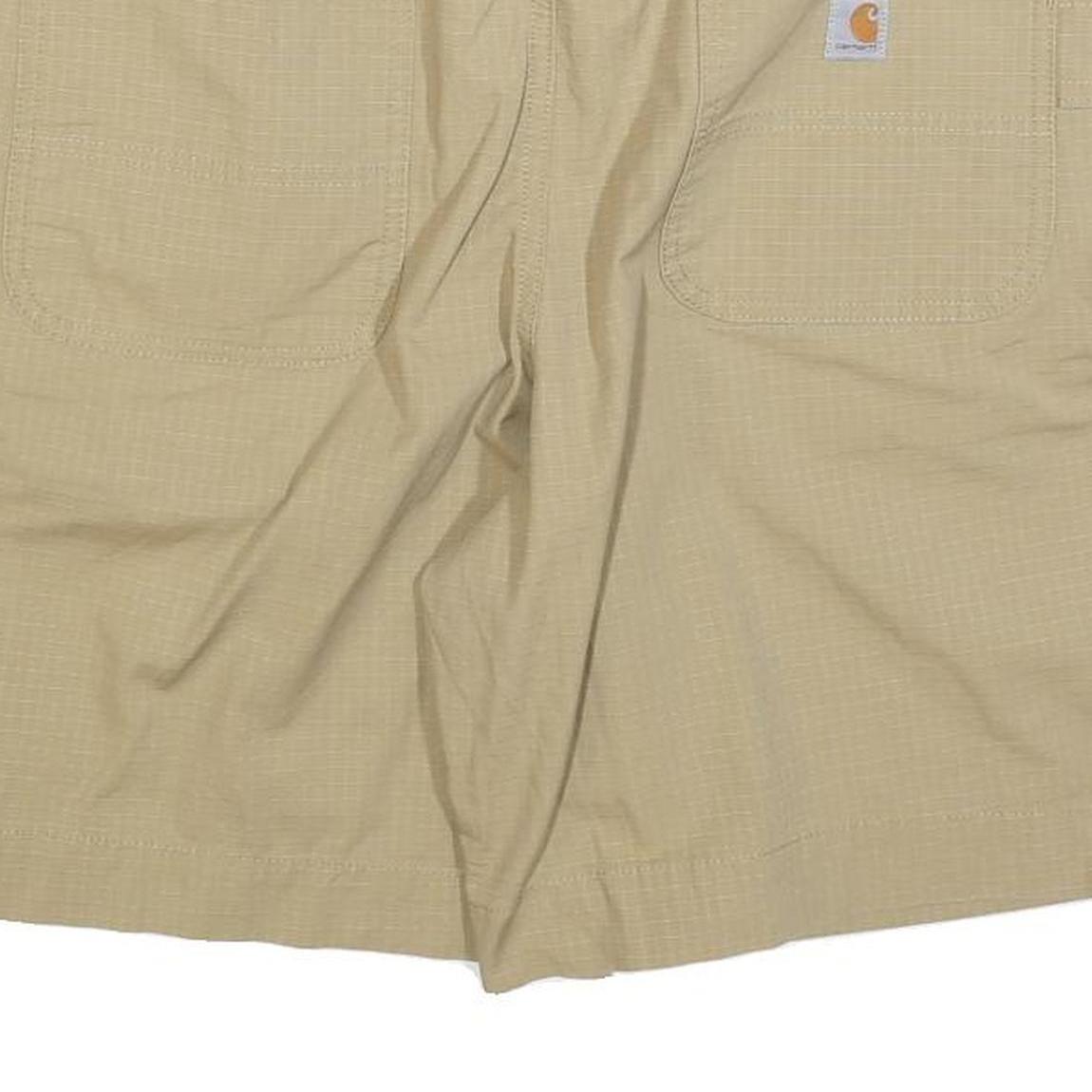 CARHARTT Womens Shorts Beige XL W38 Casual Cotton Blend Comfortable