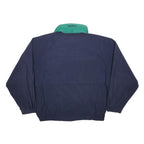 NAUTICA Mens Navy & Green Classic Jacket L Nylon Zip Plain Lightweight