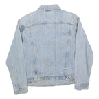 LEVI'S Womens Blue Denim Button Cotton Blend Jacket S Classic
