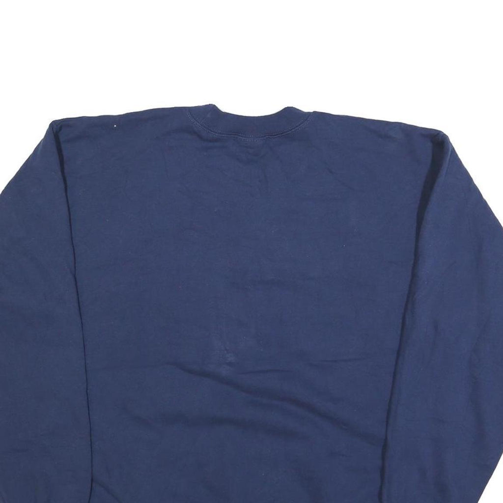 HANES Mens Blue Crew Neck M Cotton Blend Sweatshirt Casual Pullover
