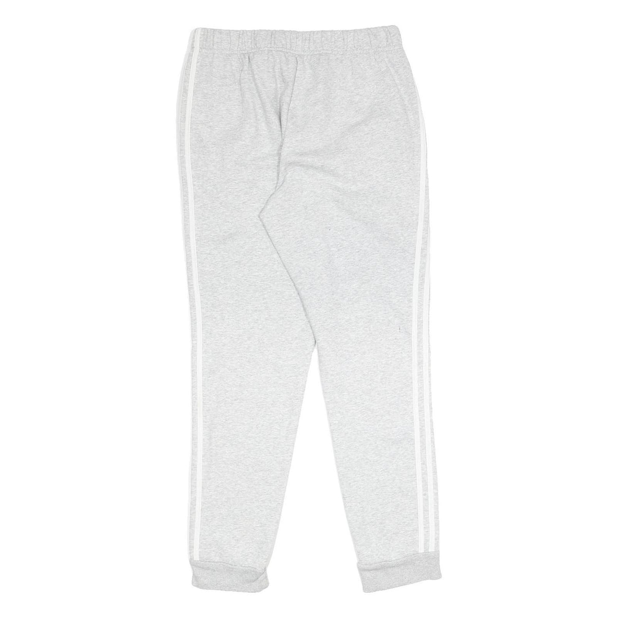 ADIDAS Mens Joggers Grey & White Slim Tapered M W28 L29 Cotton Blend Casual