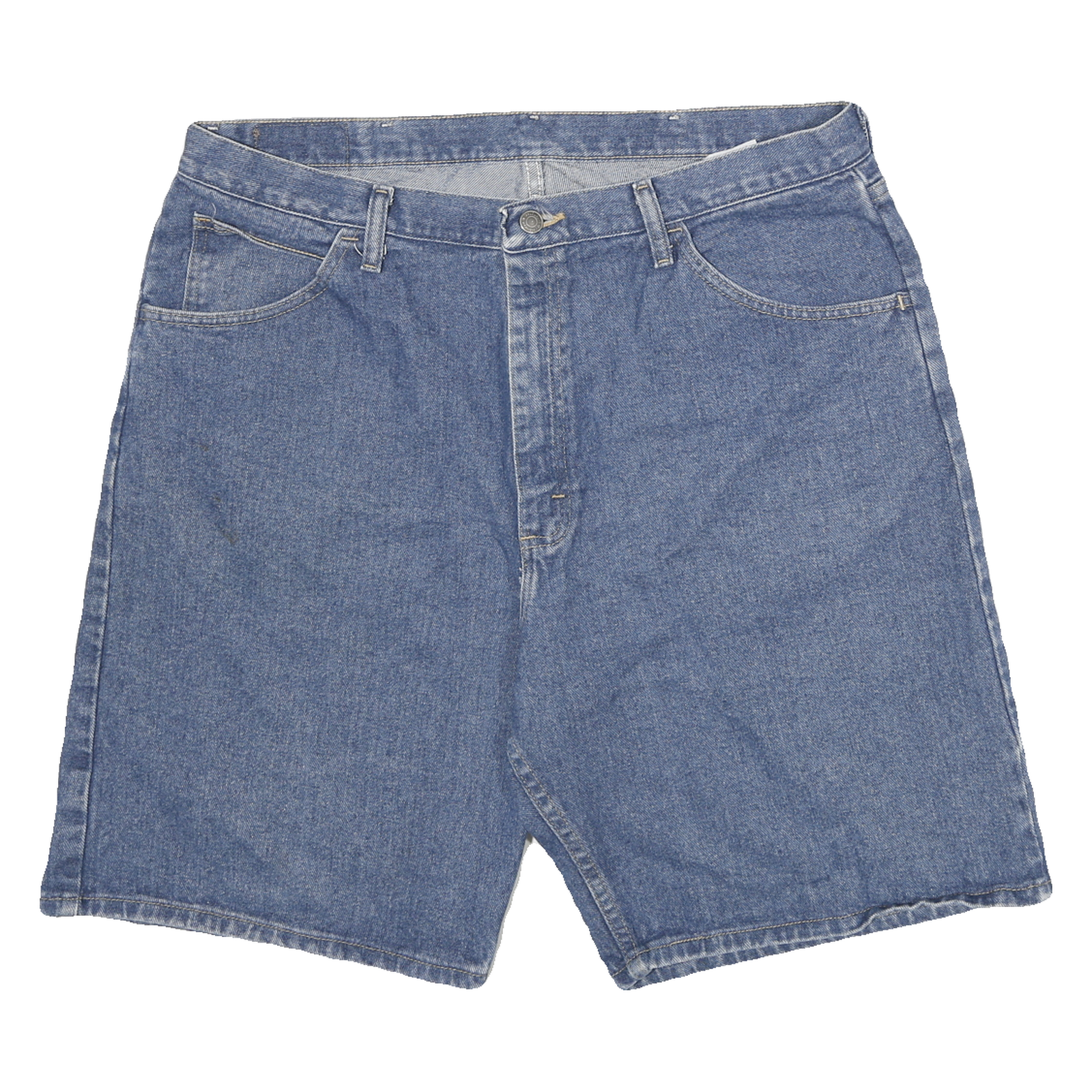 WRANGLER Mens Blue Denim Classic 3XL W38 Shorts Cotton Comfortable Style