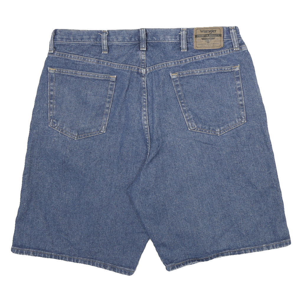 WRANGLER Mens Blue Denim Classic 3XL W38 Shorts Cotton Comfortable Style