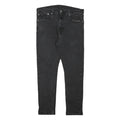 LEVI'S Mens Slim Black Denim Slim Fit Skinny Jeans W32 L27 Zip Closure