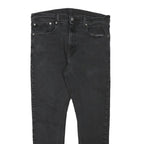 LEVI'S Mens Slim Black Denim Slim Fit Skinny Jeans W32 L27 Zip Closure