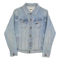 LEE Womens Blue Denim Jacket S Cotton Blend Button Closure Classic Fit