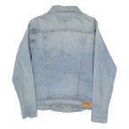 LEE Womens Blue Denim Jacket S Cotton Blend Button Closure Classic Fit