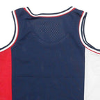 TOMMY HILFIGER Womens Blue Red & White Graphic Jersey XXS Sleeveless Crew Neck
