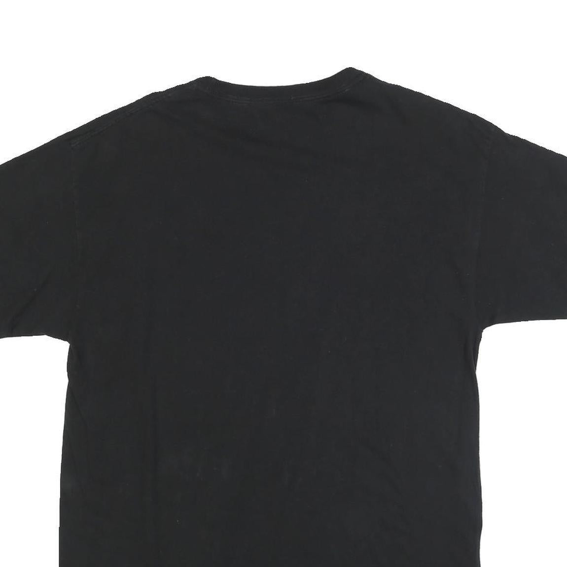 LED ZEPPELIN Rare Mens Black Tour Of The World Graphic T-Shirt M Crew Neck Short