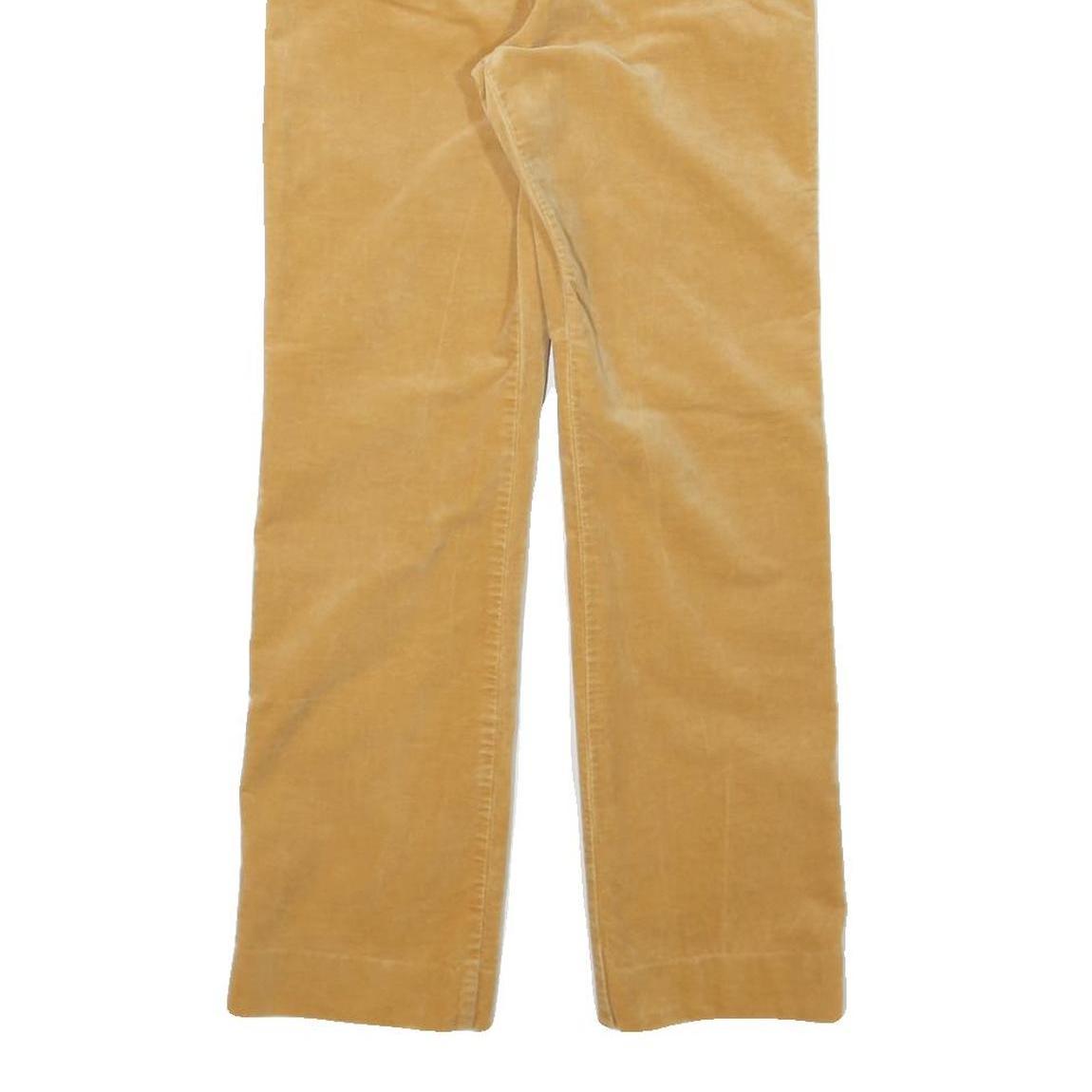 ARMANI JEANS Womens Cotton Blend Beige Regular Straight Trousers W20 L26