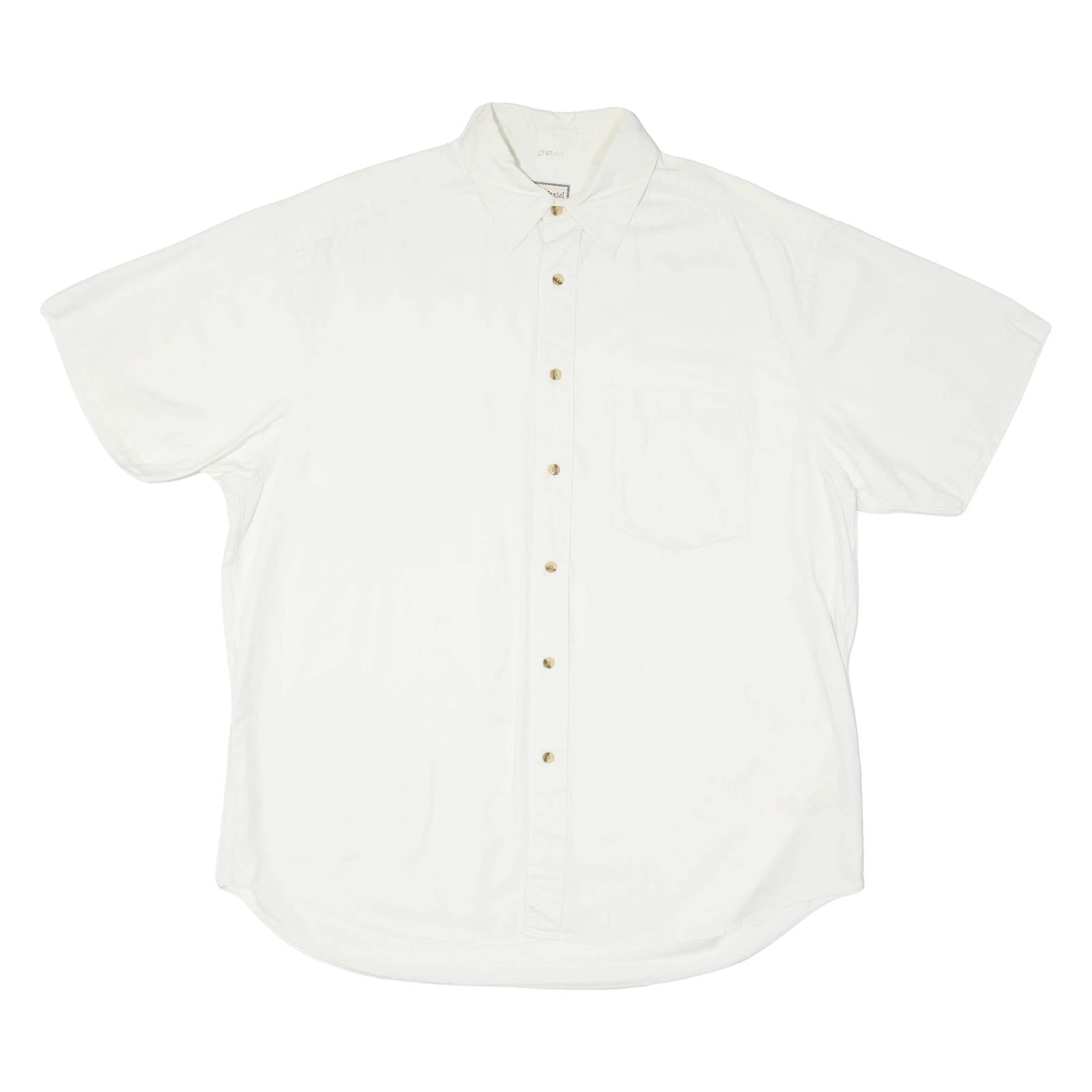 LE COLONIAL Mens Plain Shirt White XL
