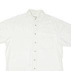 LE COLONIAL Mens Plain Shirt White XL