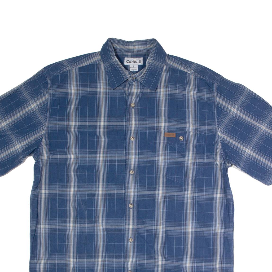 CARHARTT Mens Shirt Blue Check L