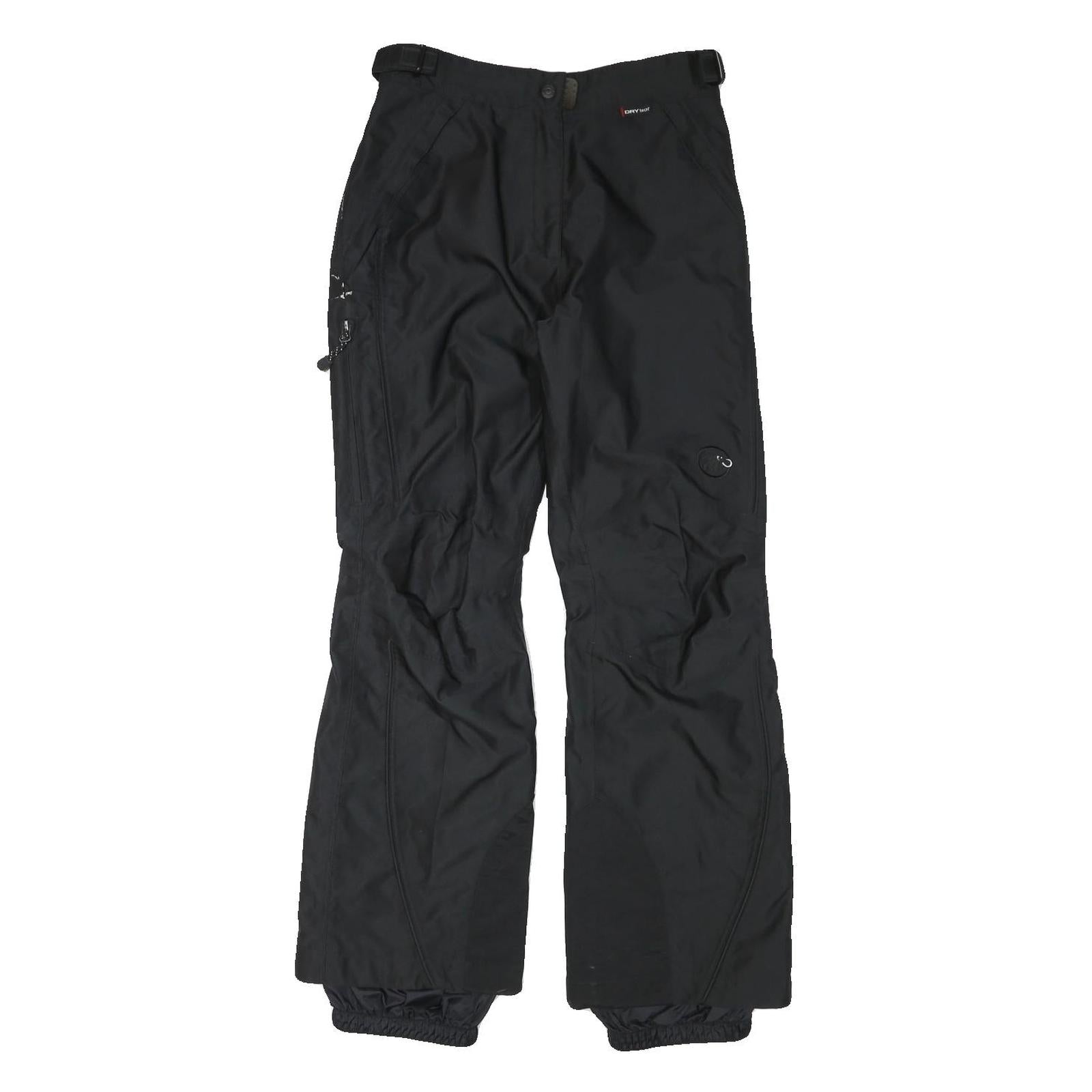 MAMMUT Lined Womens Polyester Blend Black Relaxed Straight Trousers W28 L31