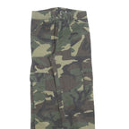 BRANDY MELVILLE Womens Cotton Blend Green Camouflage Regular Fit Cargo Trousers