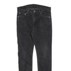 LEVI'S 510 Mens Slim Black Denim Jeans W30 L27 Zip Cotton Blend