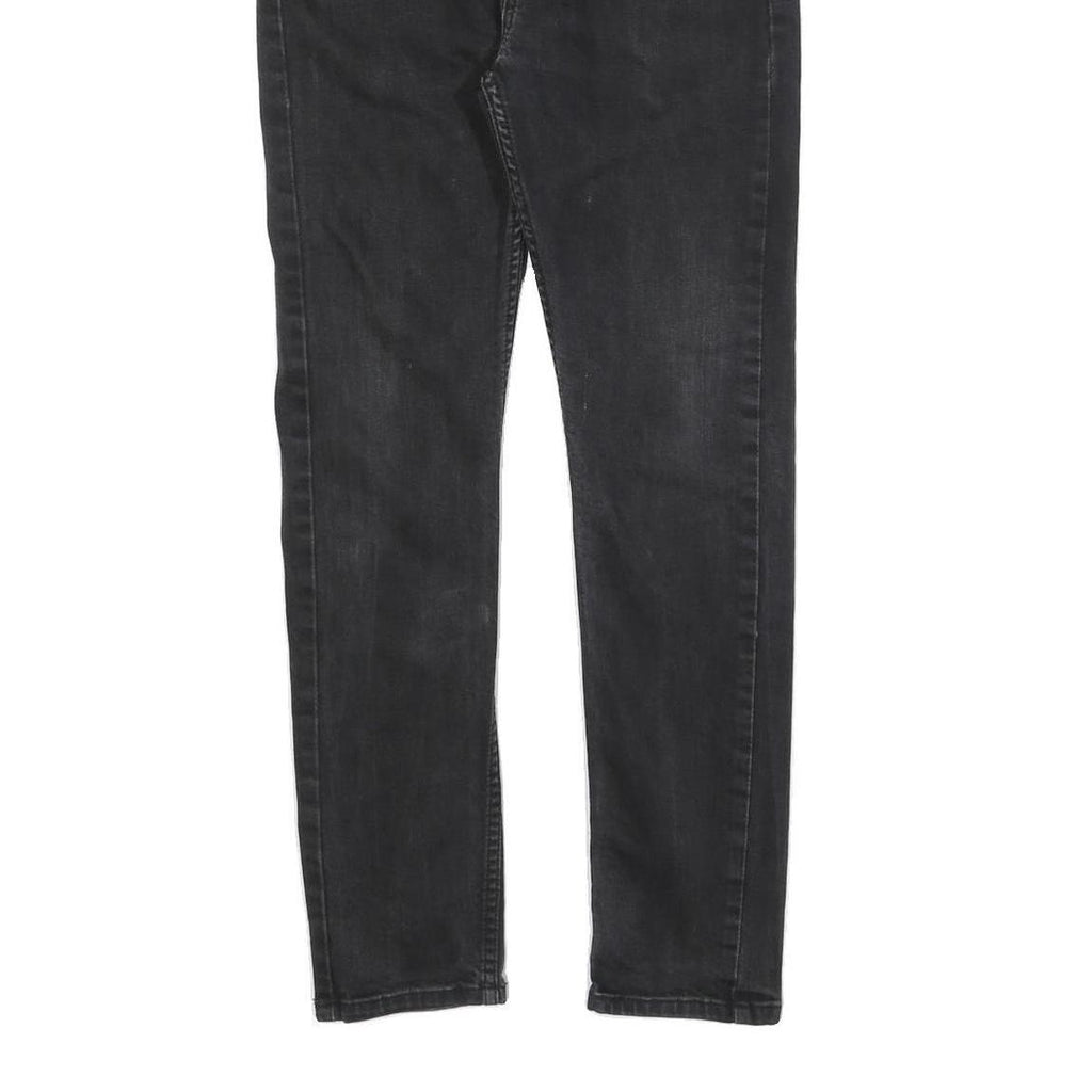 LEVI'S 510 Mens Slim Black Denim Jeans W30 L27 Zip Cotton Blend