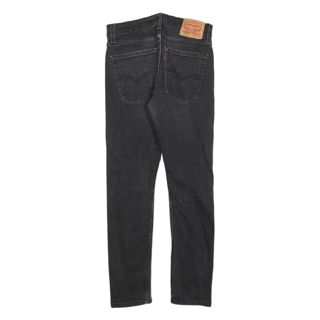 LEVI'S 510 Mens Slim Black Denim Jeans W30 L27 Zip Cotton Blend