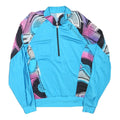GONSO Mens Blue & Purple Patterned Half Zip M Sweatshirt Cycling Activewear