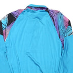 GONSO Mens Blue & Purple Patterned Half Zip M Sweatshirt Cycling Activewear