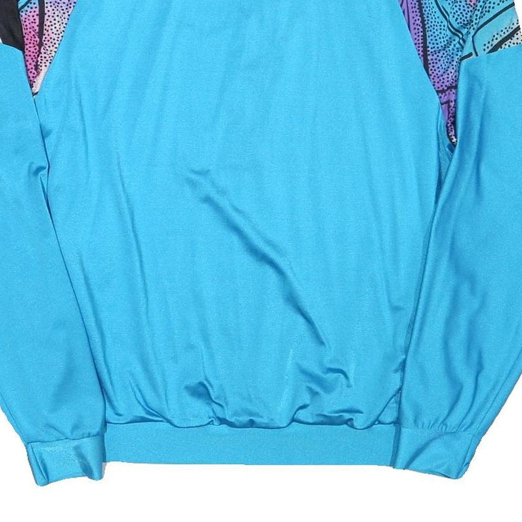 GONSO Mens Blue & Purple Patterned Half Zip M Sweatshirt Cycling Activewear