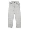 LEVI'S Mens Regular Fit Grey Denim Jeans W32 L32 Classic Cotton Zip Button